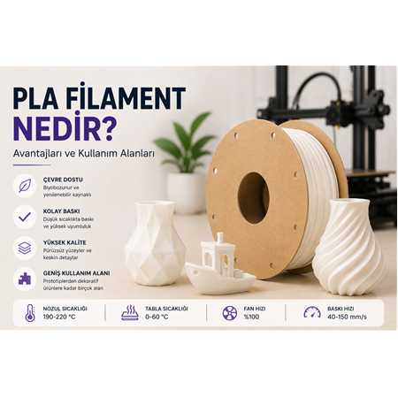 PLA Filament Nedir? Avantajları ve Kullanım Alanları