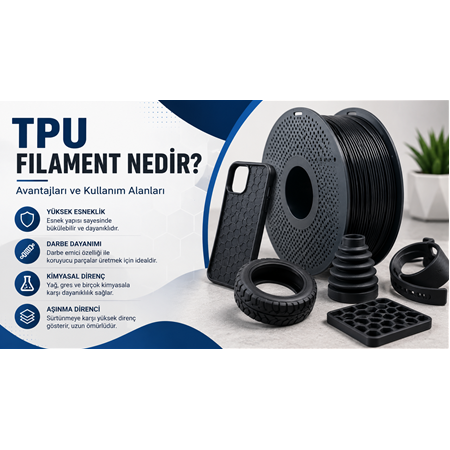 TPU Filament Nedir? Avantajları ve Kullanım Alanları