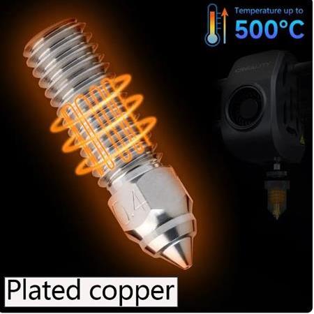 Creality K1-K1 Max Krom Kaplamalı Bakır Nozzle