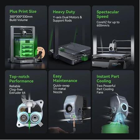 Creality Ender 3 V3 Plus Core XZ - 3D Yazıcı