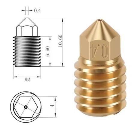 Bambu Lab X1-P1 Serisi Pirinc Nozzle