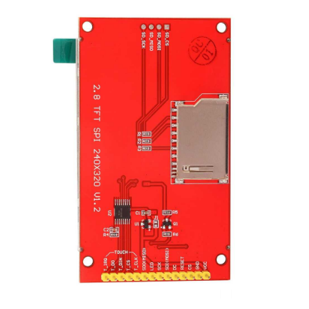 2.8inç SPI Dokunmatik TFT Ekran Modülü - 240x320 Piksel