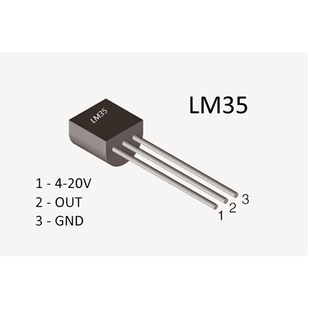 LM35 Sıcaklık Sensörü Orjinal