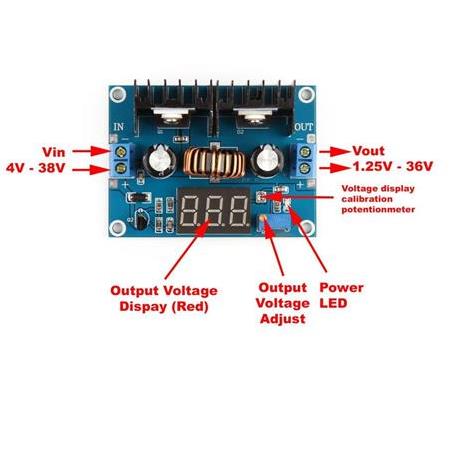XL4016 E1 8A Voltmetreli DC-DC Gerilim Azaltıcı