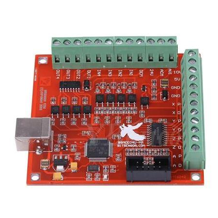 4 Eksen USB MACH3 100Khz CNC Step Motor Sürücü K