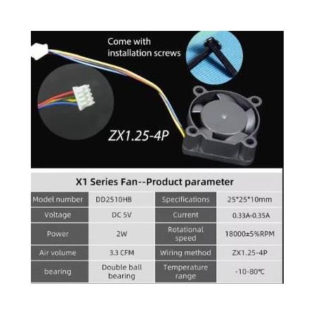Bambulab X1 Serisi Soğutma Fanı 2510 18000Rpm
