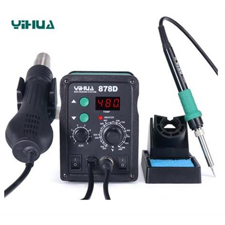 Yihua 878D Sıcak Hava Üflemeli Dijital Havya İstasyonu